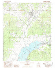 Coffeeville Mississippi Historical topographic map, 1:24000 scale, 7.5 X 7.5 Minute, Year 1983