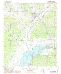 Coffeeville Mississippi Historical topographic map, 1:24000 scale, 7.5 X 7.5 Minute, Year 1983