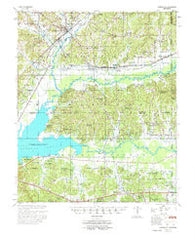 Coffeeville Mississippi Historical topographic map, 1:62500 scale, 15 X 15 Minute, Year 1955