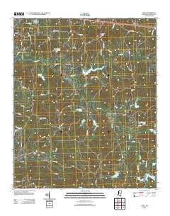 Coila Mississippi Historical topographic map, 1:24000 scale, 7.5 X 7.5 Minute, Year 2012