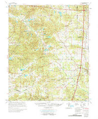 Coila Mississippi Historical topographic map, 1:62500 scale, 15 X 15 Minute, Year 1978