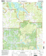 Coker Lake Mississippi Historical topographic map, 1:24000 scale, 7.5 X 7.5 Minute, Year 2000