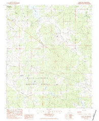 Coker Lake Mississippi Historical topographic map, 1:24000 scale, 7.5 X 7.5 Minute, Year 1983