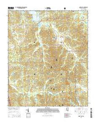 Coker Lake Mississippi Current topographic map, 1:24000 scale, 7.5 X 7.5 Minute, Year 2015