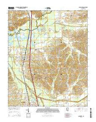 Coldwater Mississippi Current topographic map, 1:24000 scale, 7.5 X 7.5 Minute, Year 2015
