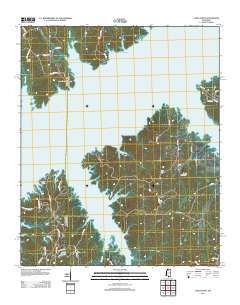 Coles Point Mississippi Historical topographic map, 1:24000 scale, 7.5 X 7.5 Minute, Year 2012