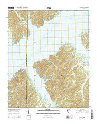 Coles Point Mississippi Current topographic map, 1:24000 scale, 7.5 X 7.5 Minute, Year 2015
