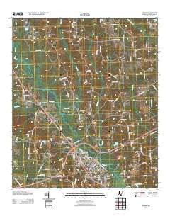 Collins Mississippi Historical topographic map, 1:24000 scale, 7.5 X 7.5 Minute, Year 2012
