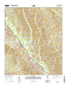 Collins Mississippi Current topographic map, 1:24000 scale, 7.5 X 7.5 Minute, Year 2015
