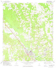 Collins Mississippi Historical topographic map, 1:24000 scale, 7.5 X 7.5 Minute, Year 1974