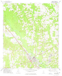 Collins Mississippi Historical topographic map, 1:24000 scale, 7.5 X 7.5 Minute, Year 1974