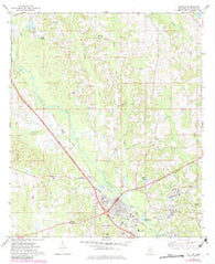 Collins Mississippi Historical topographic map, 1:24000 scale, 7.5 X 7.5 Minute, Year 1974