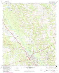 Collins Mississippi Historical topographic map, 1:24000 scale, 7.5 X 7.5 Minute, Year 1974