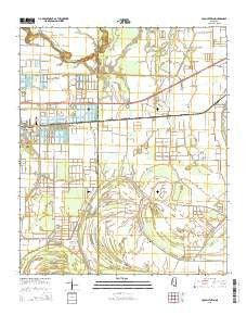 Colony Town Mississippi Current topographic map, 1:24000 scale, 7.5 X 7.5 Minute, Year 2015