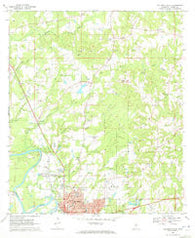 Columbia North Mississippi Historical topographic map, 1:24000 scale, 7.5 X 7.5 Minute, Year 1970