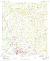 Columbia North Mississippi Historical topographic map, 1:24000 scale, 7.5 X 7.5 Minute, Year 1970