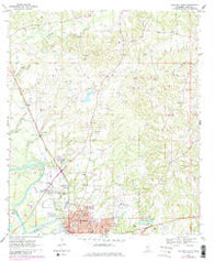 Columbia North Mississippi Historical topographic map, 1:24000 scale, 7.5 X 7.5 Minute, Year 1970