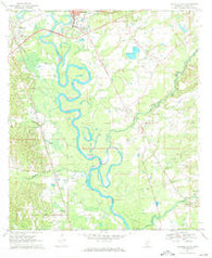 Columbia South Mississippi Historical topographic map, 1:24000 scale, 7.5 X 7.5 Minute, Year 1970