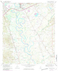 Columbia South Mississippi Historical topographic map, 1:24000 scale, 7.5 X 7.5 Minute, Year 1970