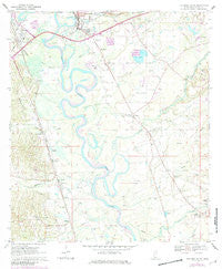 Columbia South Mississippi Historical topographic map, 1:24000 scale, 7.5 X 7.5 Minute, Year 1970