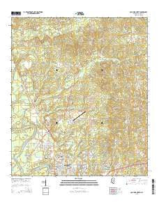 Columbia North Mississippi Current topographic map, 1:24000 scale, 7.5 X 7.5 Minute, Year 2015