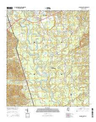 Columbia South Mississippi Current topographic map, 1:24000 scale, 7.5 X 7.5 Minute, Year 2015