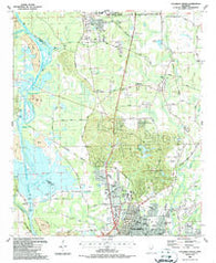 Columbus North Mississippi Historical topographic map, 1:24000 scale, 7.5 X 7.5 Minute, Year 1987