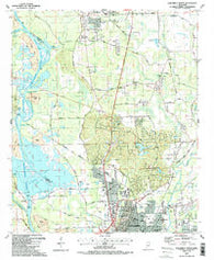 Columbus North Mississippi Historical topographic map, 1:24000 scale, 7.5 X 7.5 Minute, Year 1987