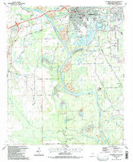Columbus South Mississippi Historical topographic map, 1:24000 scale, 7.5 X 7.5 Minute, Year 1987