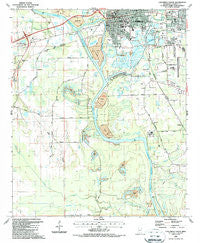 Columbus South Mississippi Historical topographic map, 1:24000 scale, 7.5 X 7.5 Minute, Year 1987