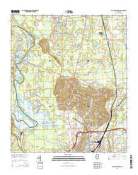 Columbus North Mississippi Current topographic map, 1:24000 scale, 7.5 X 7.5 Minute, Year 2015