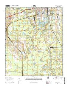 Columbus South Mississippi Current topographic map, 1:24000 scale, 7.5 X 7.5 Minute, Year 2015