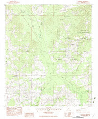 Conehatta Mississippi Historical topographic map, 1:24000 scale, 7.5 X 7.5 Minute, Year 1982