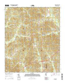 Conway Mississippi Current topographic map, 1:24000 scale, 7.5 X 7.5 Minute, Year 2015