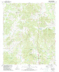 Conway Mississippi Historical topographic map, 1:24000 scale, 7.5 X 7.5 Minute, Year 1989