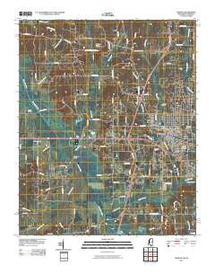 Corinth Mississippi Historical topographic map, 1:24000 scale, 7.5 X 7.5 Minute, Year 2010