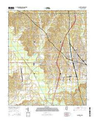 Corinth Mississippi Current topographic map, 1:24000 scale, 7.5 X 7.5 Minute, Year 2015
