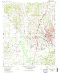 Corinth Mississippi Historical topographic map, 1:24000 scale, 7.5 X 7.5 Minute, Year 1982