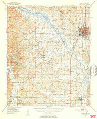 Corinth Mississippi Historical topographic map, 1:62500 scale, 15 X 15 Minute, Year 1950