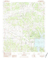 Courtland Mississippi Historical topographic map, 1:24000 scale, 7.5 X 7.5 Minute, Year 1983