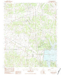 Courtland Mississippi Historical topographic map, 1:24000 scale, 7.5 X 7.5 Minute, Year 1983