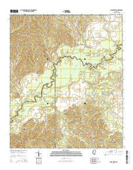 Coxs Ferry Mississippi Current topographic map, 1:24000 scale, 7.5 X 7.5 Minute, Year 2015