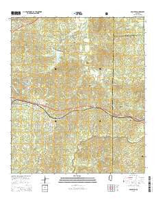 Cranfield Mississippi Current topographic map, 1:24000 scale, 7.5 X 7.5 Minute, Year 2015