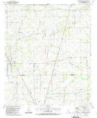 Crawford East Mississippi Historical topographic map, 1:24000 scale, 7.5 X 7.5 Minute, Year 1987