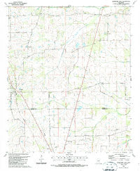 Crawford East Mississippi Historical topographic map, 1:24000 scale, 7.5 X 7.5 Minute, Year 1987