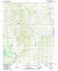 Crawford West Mississippi Historical topographic map, 1:24000 scale, 7.5 X 7.5 Minute, Year 1987