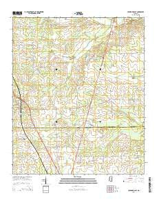 Crawford East Mississippi Current topographic map, 1:24000 scale, 7.5 X 7.5 Minute, Year 2015