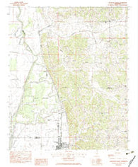 Crenshaw North Mississippi Historical topographic map, 1:24000 scale, 7.5 X 7.5 Minute, Year 1983
