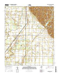 Crenshaw South Mississippi Current topographic map, 1:24000 scale, 7.5 X 7.5 Minute, Year 2015
