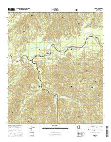 Crosby Mississippi Current topographic map, 1:24000 scale, 7.5 X 7.5 Minute, Year 2015